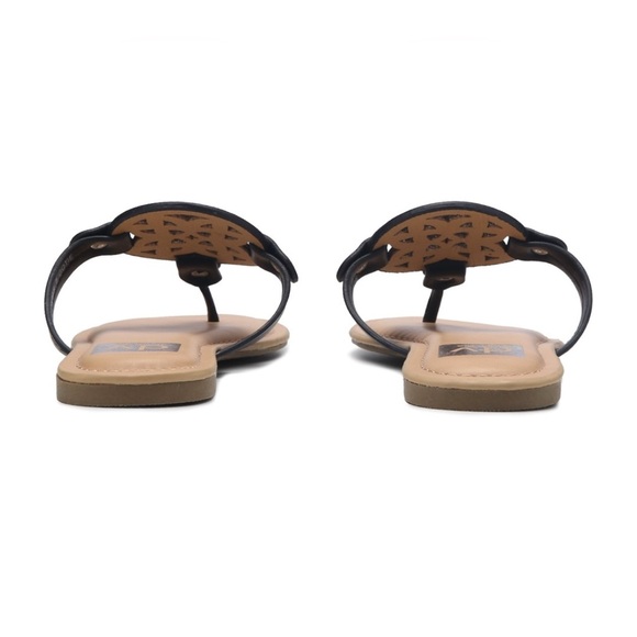 DV Dolce Vita Women’s Gotie Black Sandals Flats Summer Shoes Size 5.5 NWT - Picture 3 of 6